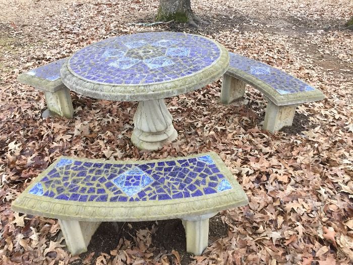 Decorative Outdoor Table Set   