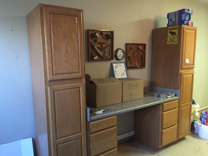Storage Cabinets and Table
