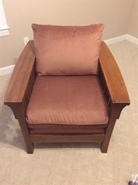 Wooden Arm Club Chair 