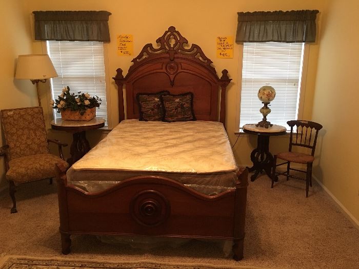 Victorian bed with new mattress