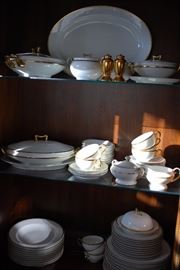 Simple but beautiful gold rimmed Bavarian china (Turin)