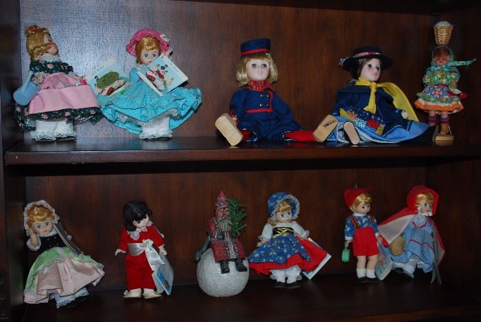Collection of Madam Alexander dolls