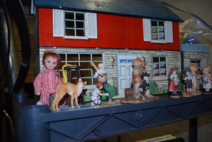 Old metal doll house