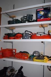 Power cords, tools