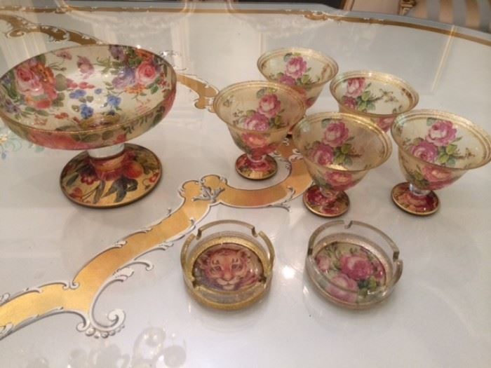 Floral Dish Set 