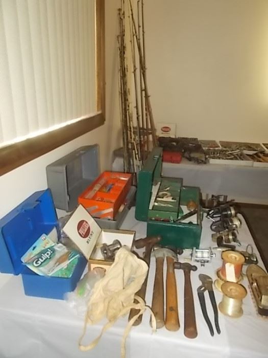 2fishing rods and reels