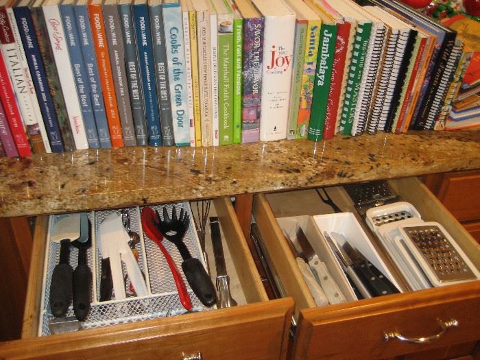 Cookbooks and cutlery