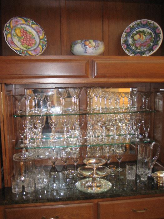 Assorted vintage and new barware