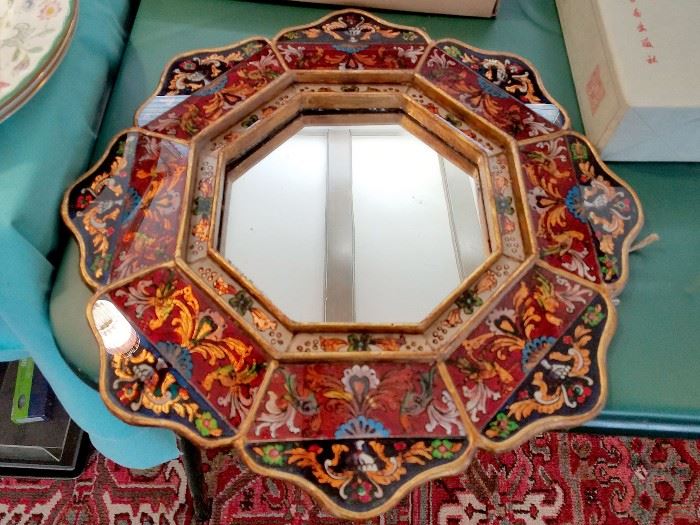 Ornate Oriental mirror