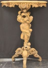 9015 - 19TH CENTURY ITALIAN HAND CARVED PEDESTAL