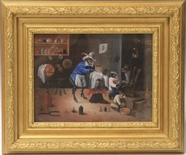 9020 - ZACHARIAS NOTERMANN (1820-1890), OIL ON BOARD