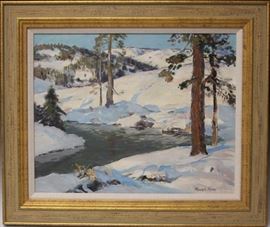 9023 - FRANK MEYERS (1899-1956), OIL  ON BOARD