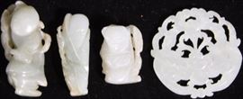 9230 - LOT OF (4) CHINESE CARVED JADE PIECES