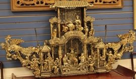 9140 - VINTAGE CHINESE CARVED THEATER ARCHITECTURAL ELEMENT