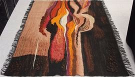 9326 - MID-CENTURY WOOL CARPET, 49"  x 79"