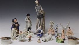 9463 - LOT OF (18) VINTAGE PORCELAIN, LLADRO