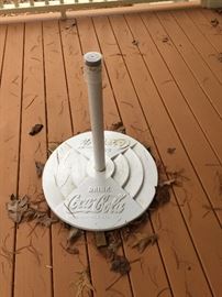 Coca Cola umbrella stand