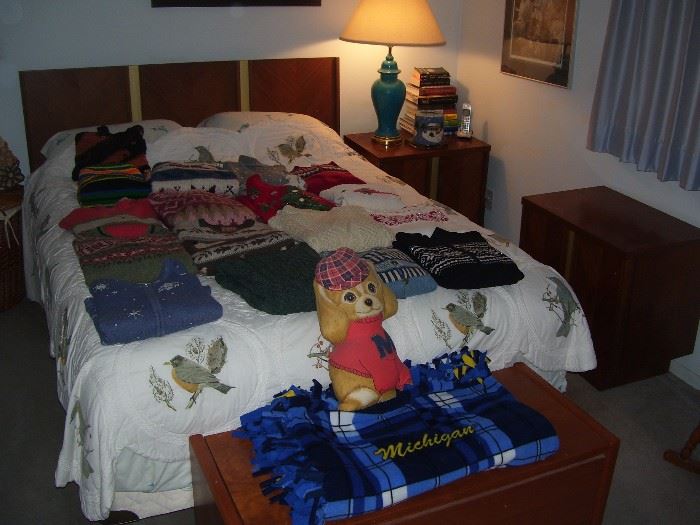 Canadian teak bedroom set.