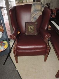 Leather Wing Chair