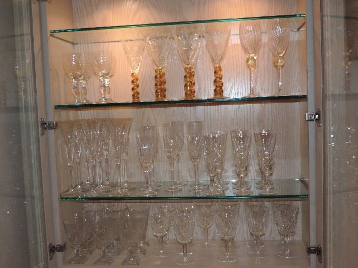 more stemware by Waterford and others