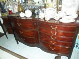 ANTIQUE DRESSER AND BEDROOM SET