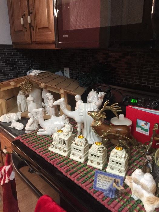 VERY NICE ceramic nativity set.