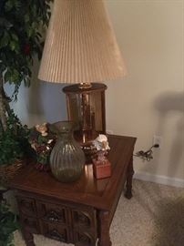 Set of two lamps.