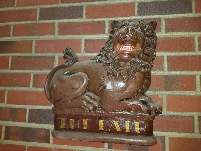 The Lair wall plaque