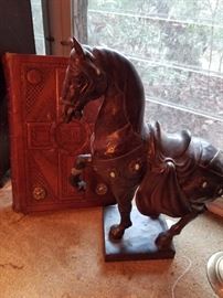 horse and antique bible