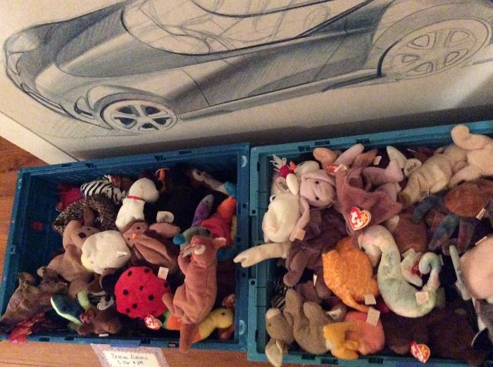 Tons of beanie babies