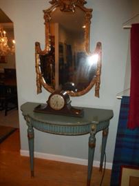 ENTRY TABLE & FRENCH MIRROR