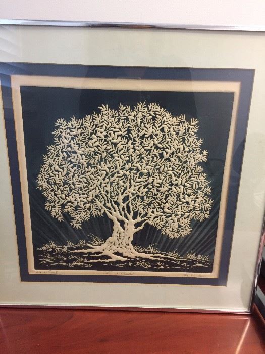 Kaufman signed Intaglio -- "Tree of Plenty."