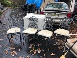 cadt aluminum chairs and marching table