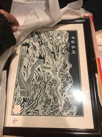 Hand cut Chinese art