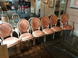 6 rope turned dining chairs