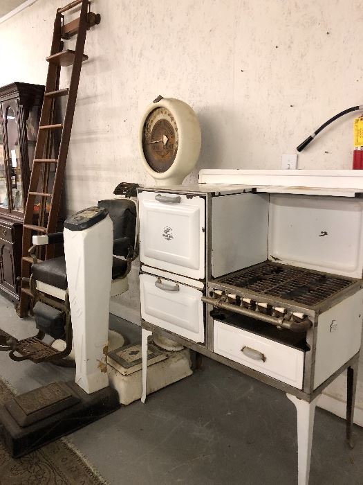 Antique American made Porcelain Stove Oven , 