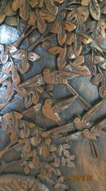 Detail of Carving on Wooden Floor Screen