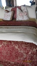 Beautiful Custom Comforter and Decorative Pillows