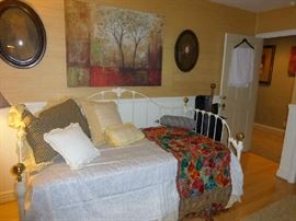 Hand Embroidered Spanish Table Runner, Antique Victorian Frames