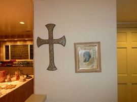 Mexican Miracle Cross, Sicilian Art Collage  