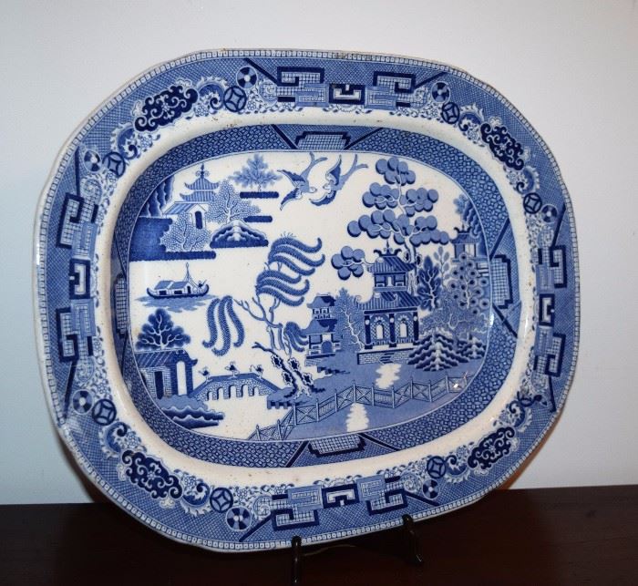 Blue Willow Platter; Phoenix Pattern - many other platters and pieces available, as well