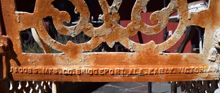 "JACOBS.MFG.CO. BRIDGEPORT. N.A. EARLY. VICTORIAN"