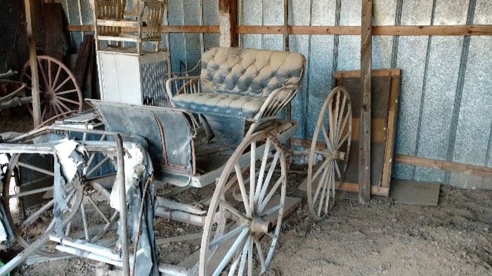 This antique buggy was just added to the sale today