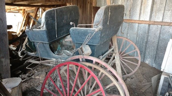 This antique carriage was also just added to the sale today-Friday.