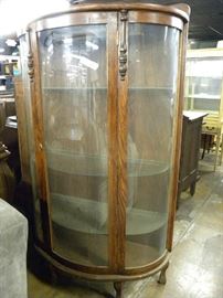 Bow Front Curio Cabinet