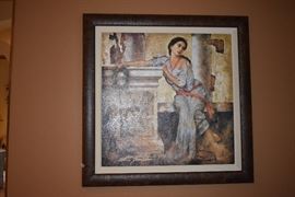 Home has a Grecian theme