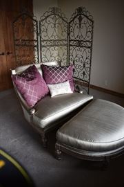 We have two chairs and ottomans