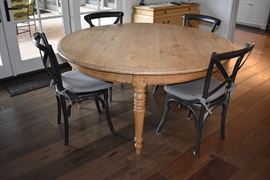 Farmhouse table and 6 chairs, this will be at our appt only sale in Jan.