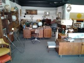 Left 1/4 of the 1500 square foot showroom.