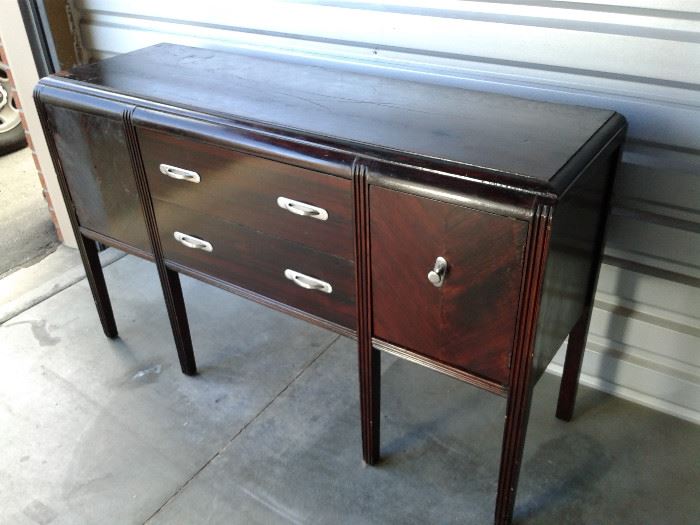 Art Deco buffet, needs a little TLC but solid structure.  Only $49 on Saturday!